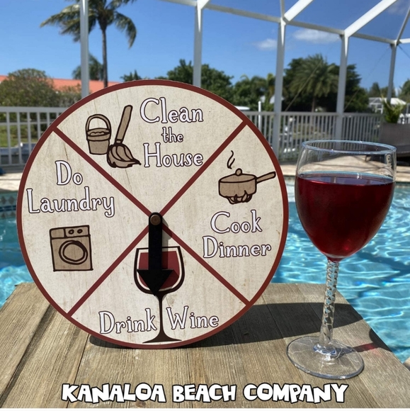 Drink Wine Day Planner Spinner Board - Picture 2 of 5